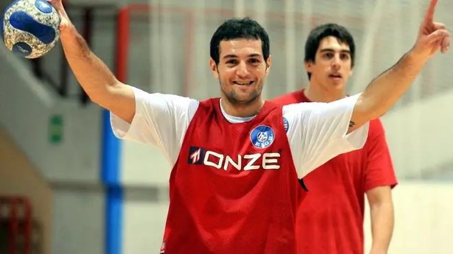 BRUNI TRIESTE 05 01 08 NAZIONALE DI PALLAMANO-EX GRANDE TRIESTINI SANDRO TARAFFINO