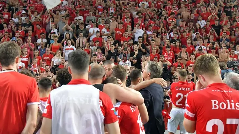 Foto BRUNI 09.06.2019 Triestina Calcio-PISA :Finale play-off--vince Pisa 3-1--lacrime a fine partita