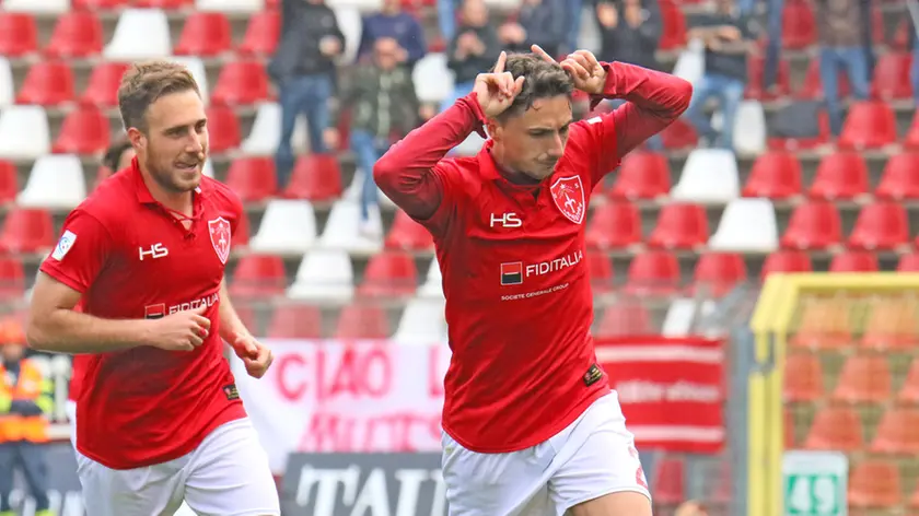Lasorte Trieste 14/04/19 - Serie C, Triestina - Fermana, Gol Procaccio 2 - 0 ed Esultanza