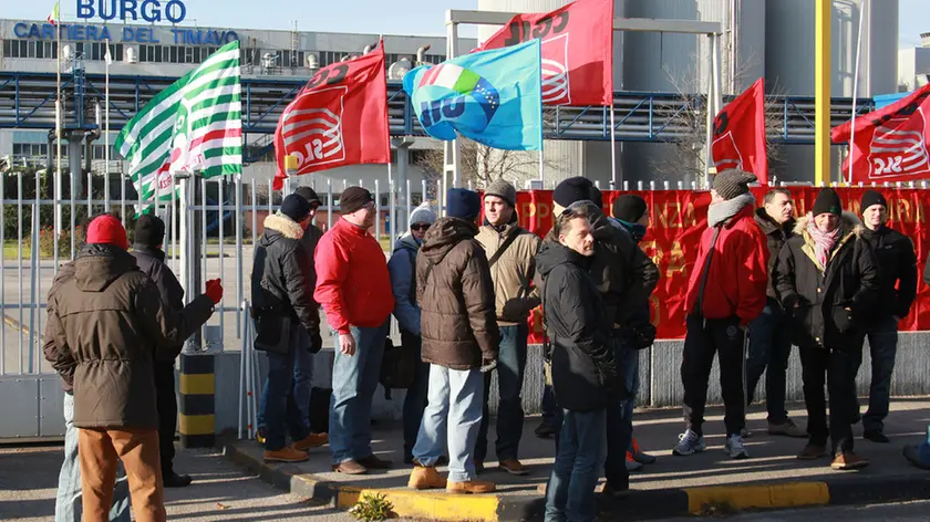 Lasorte Trieste 25/11/15 - Duino, Cartiera Burgo, Presidio Lavoratori