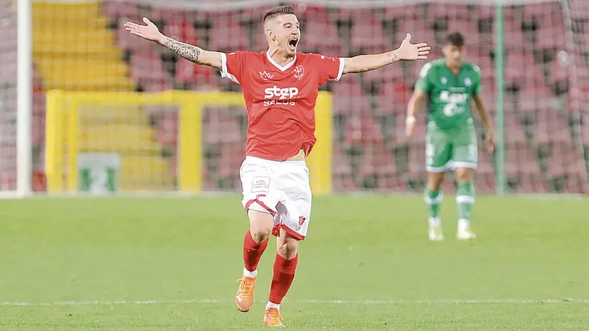 Lasorte Trieste 13/09/21 - Serie C, Triestina - Piacenza, Gol Rapisarda 2 - 2 ed Esultanza