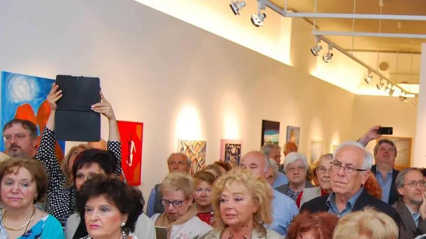 Un evento all’interno della sala mostre Tullio Crali Foto Bumbaca