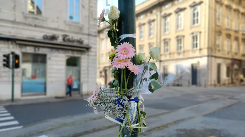 I fiori all’incrocio fra via Filzi, Ghega e piazza Dalmazia Foto Lasorte