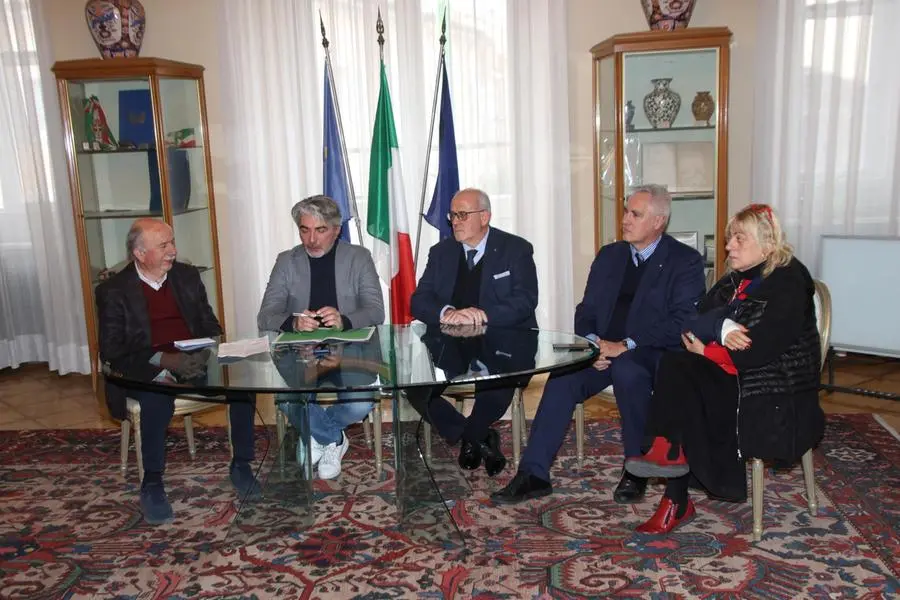 La conferenza stampa Foto Pierluigi Bumbaca