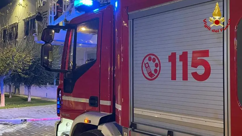 Un mezzo dei vigili del fuoco in una foto di archivio