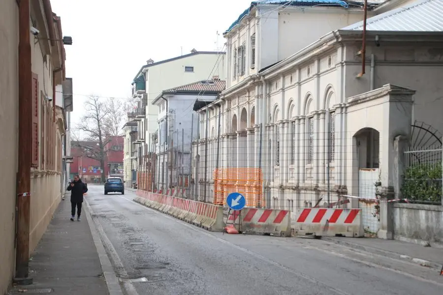 Il tratto di via Cadorna riaperto al traffico Foto Bumbaca