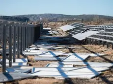 I pannelli fotovoltaici dell’impianto danneggiati dalla Bora. Foto Slobodna Dalmacija