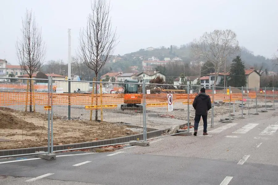 Il cantiere di Casarossa Foto Bumbaca