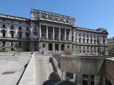 La facciata del Tribunale di Trieste in Foro Ulpiano