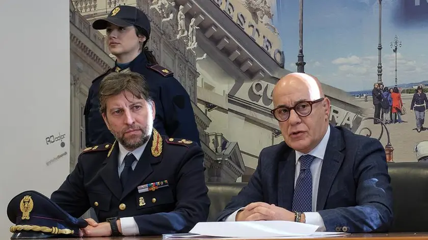 Il questore Ostuni durante la conferenza stampa Foto Massimo Silvano