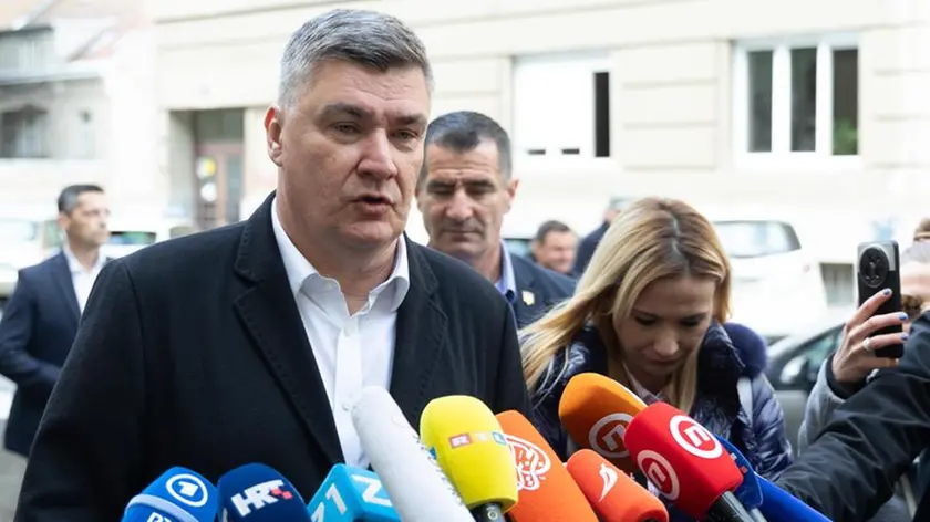 Il presidente Zoran Milanović. Foto Epa