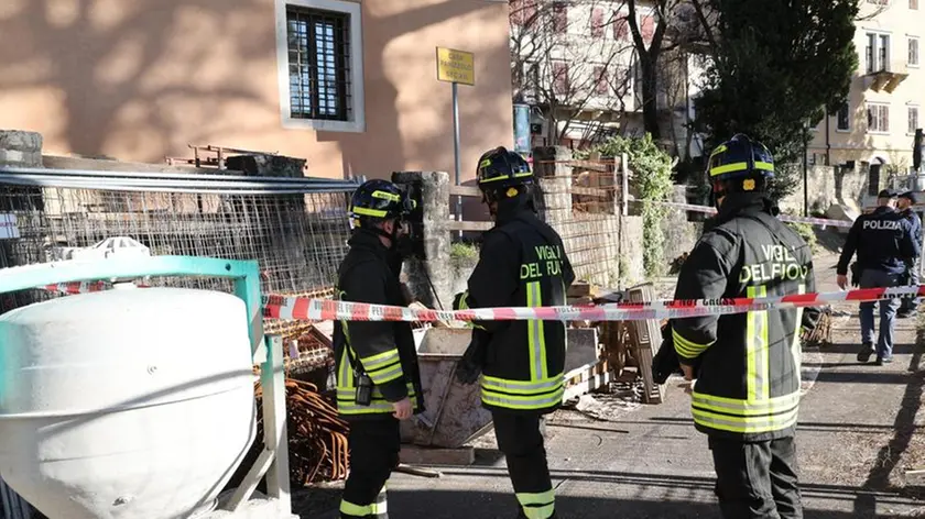 Il luogo dell'infortunio a Borgo Castello (Bumbaca)