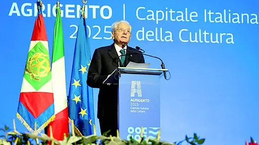 Sergio Mattarella ad Agrigento, Capitale italiana della cultura