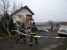 Il rogo nella casa di riposo in Serbia (Epa)