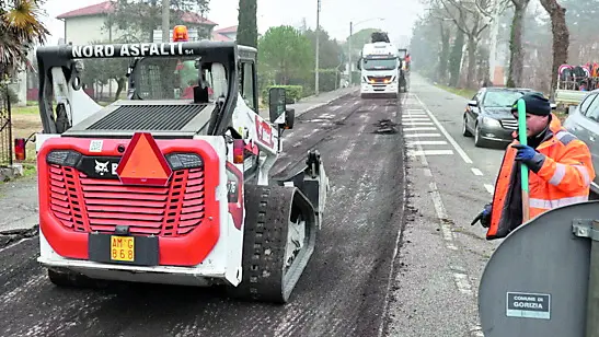 Una veduta del cantiere in via Leoni Foto Pierluigi Bumbaca