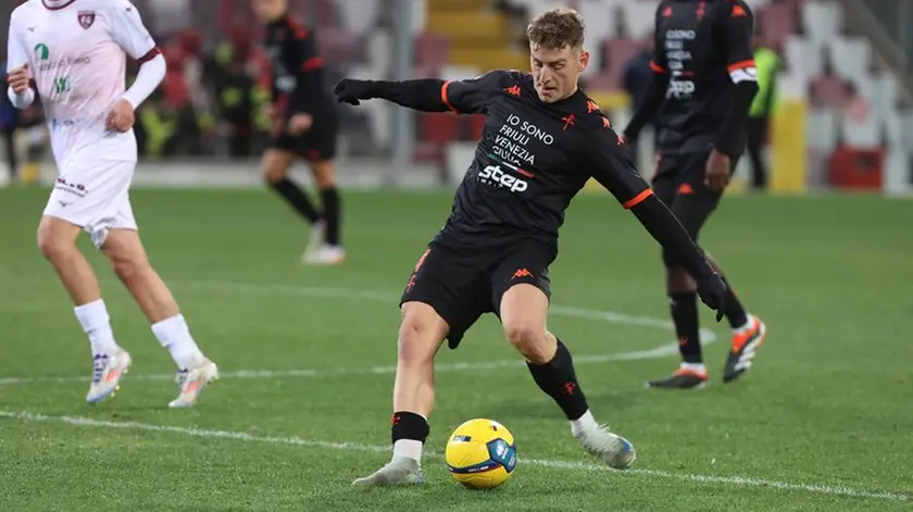 Andrea Vallocchia, qui durante la partita vinta con la Clodiense, è in procinto di passare alla Ternana