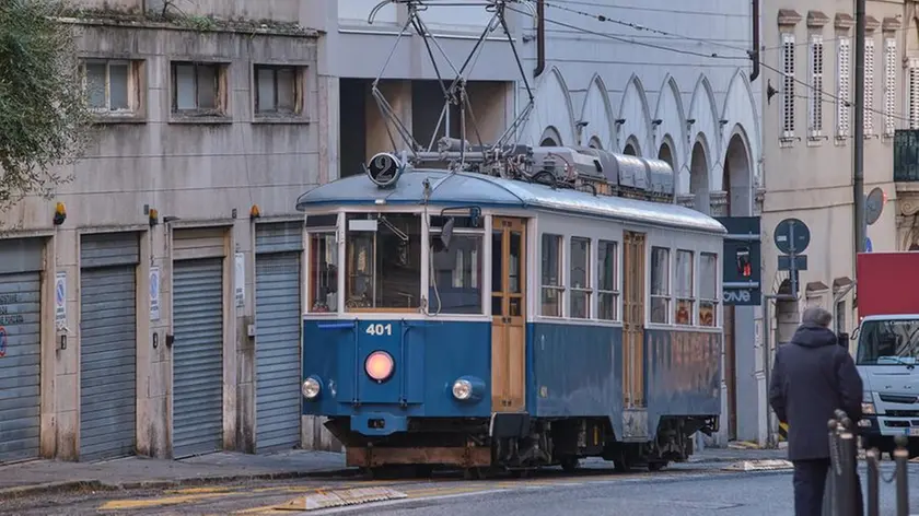 Il Tram di Opicina fotografato da Massimo Silvano durante un giro di prova