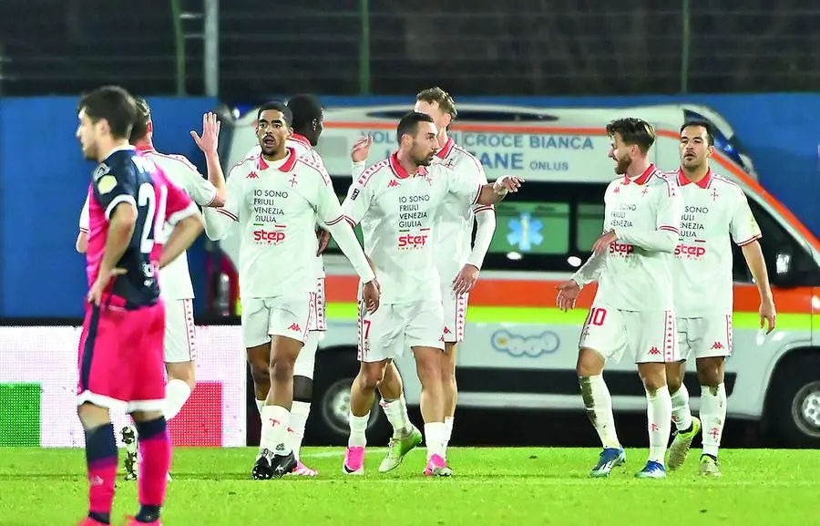 Tra i nuovi arrivi della Triestina, si sono già messi in evidenza Balcot, Fiordilino e Ionita, subito in gol all’esordio con il Lumezzane. Foto Lasorte