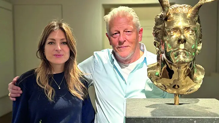Jan Fabre visita la mostra "Naturae"