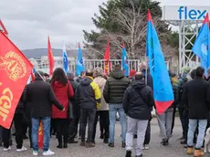 La protesta alla Flex di Trieste Foto Massimo Silvano