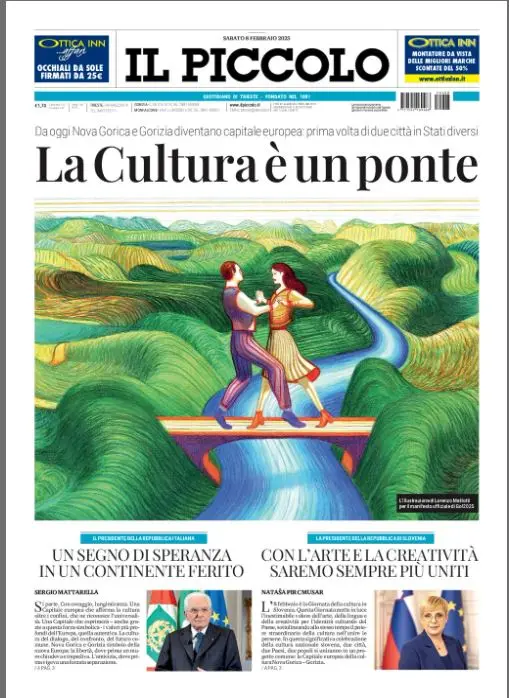 La copertina del Piccolo pubblicata per l'inaugurazione di Go2025!