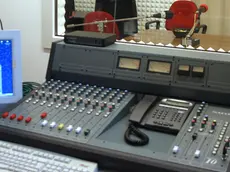 Lo studio di radio Nuova Trieste