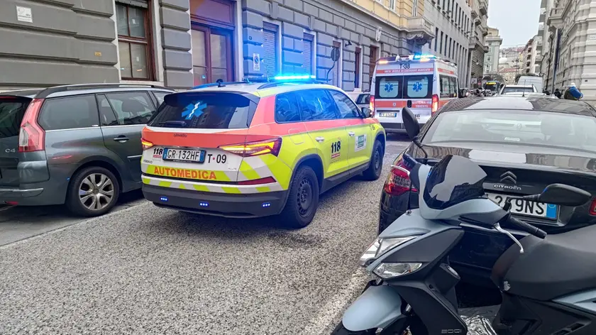 I soccorsi in piazza Vittorio Veneto