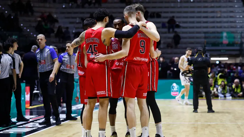 I festeggiamenti dopo la vittoria ai quarti di finale (Ciamillo/Lasorte)