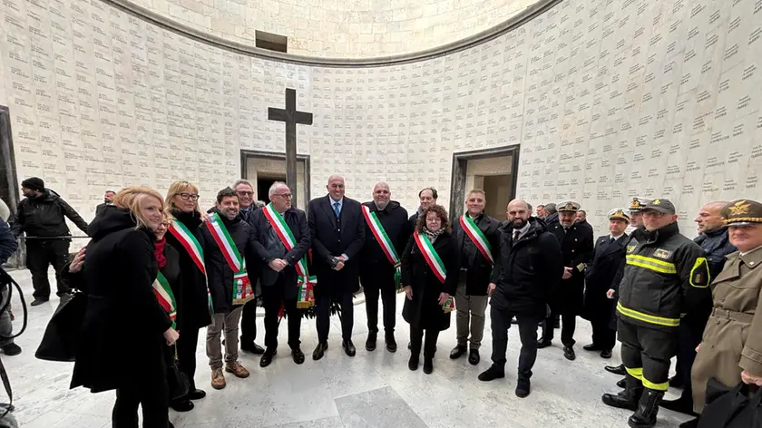 La cerimonia a Oslavia con il ministro Crosetto (Bumbaca)