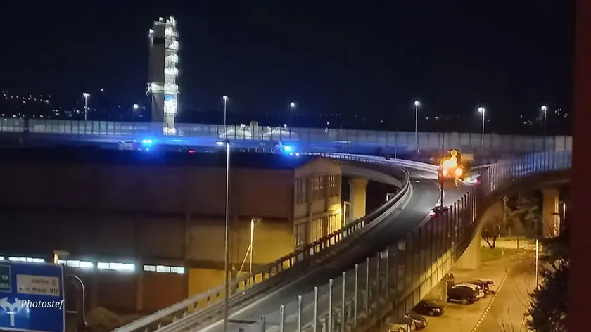 Il punto dell'incidente (foto di Stefano Lunardis)
