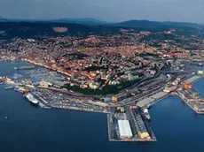 Una veduta del Porto di Trieste in una foto d’archivio