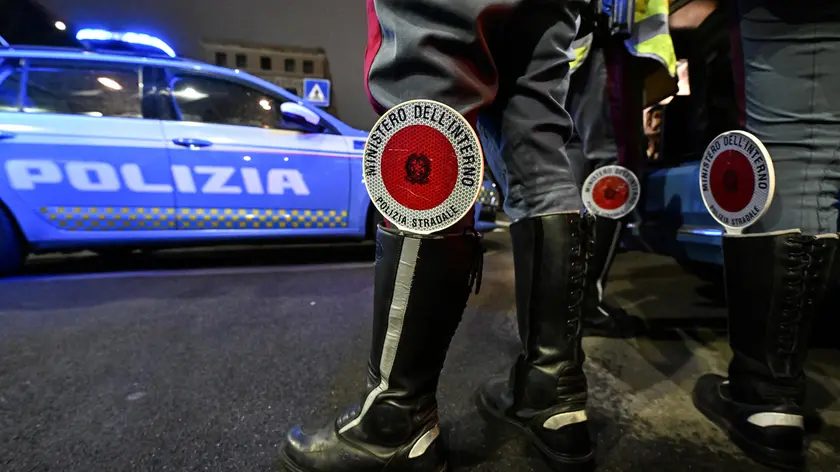 Polizia stradale in una foto di archivio