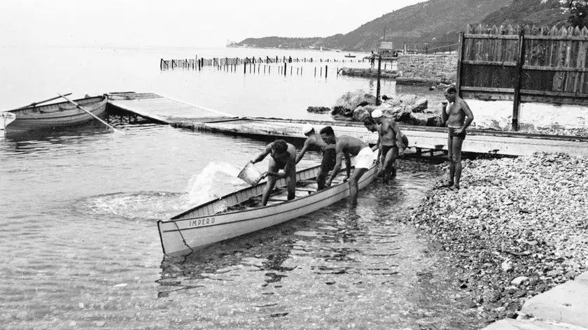 La spiaggetta del Circolo marina mercantile