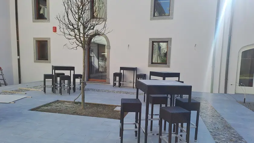 L'area esterna del Centro di valorizzazione e promozione del Collio