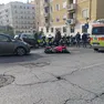 L'ambulanza in via Fabio Severo