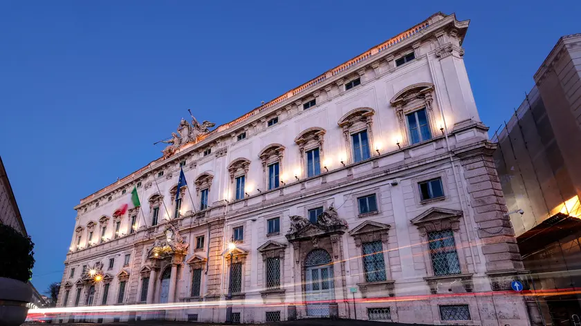 Il Palazzo della Consulta, sede della Corte Costituzionale, Roma. Foto Ansa