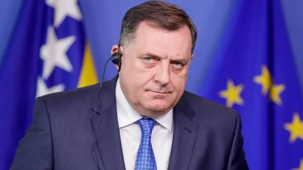 Il leader nazionalista serbo-bosniaco Milorad Dodik, attuale presidente della Republika Srpska,