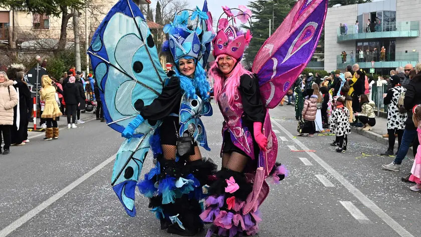 Nelle strade di Opicina due farfalle per il Carnevale carsico che torna a sfilare sabato foto Bruni