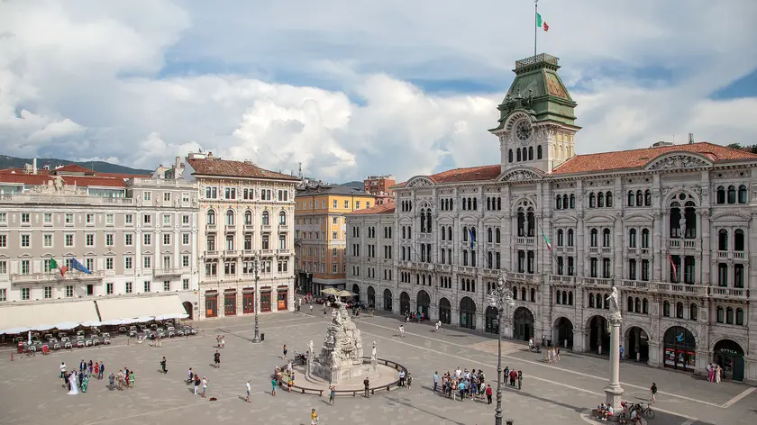 palazzo del Municipio di Trieste in piazza dell’Unità Foto Massimo Silvano