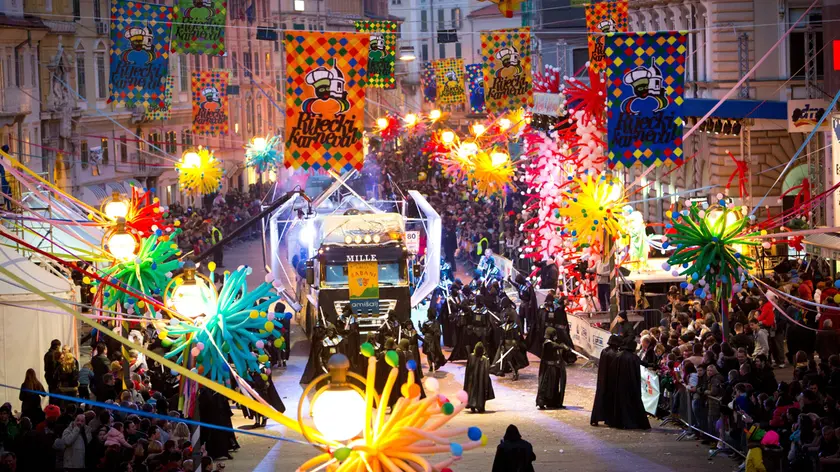 Il Carnevale di Fiume in una foto d’archivio