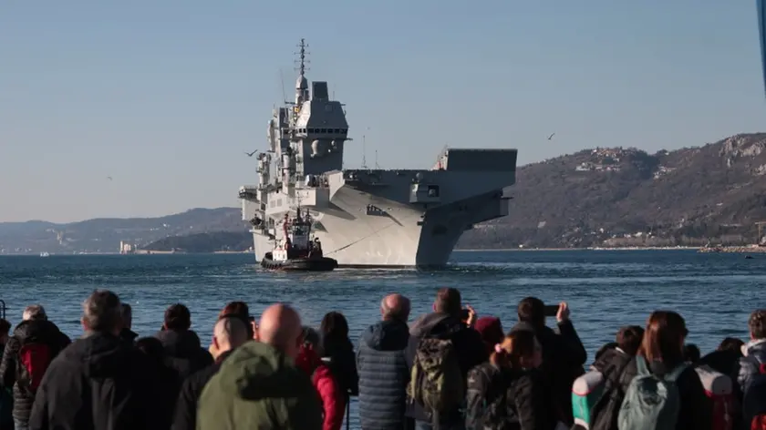 La portaerei Trieste è salpata da Trieste Foto di Andrea Lasorte