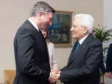 Il Presidente della Repubblica Sergio Mattarella all’ Università degli Studi di Trieste, accoglie Borut Pahor, presidente emerito della Repubblica di Slovenia