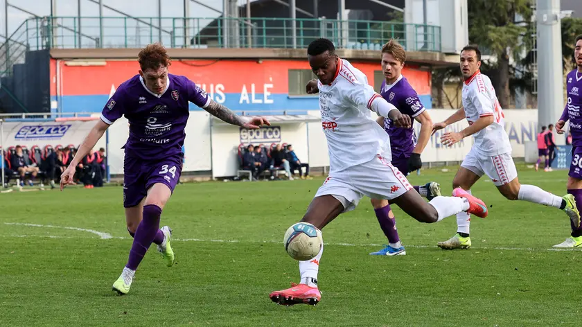 Il capitano della Triestina Omar Correia è il giocatore sempre presente tra andata e ritorno Foto Mariani/Lasorte