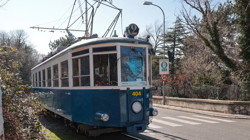 Il Tram di Opicina in via Commerciale Foto Andrea Lasorte