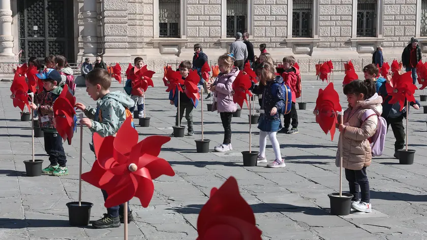 Boramata in piazza Unità a Trieste (Lasorte)