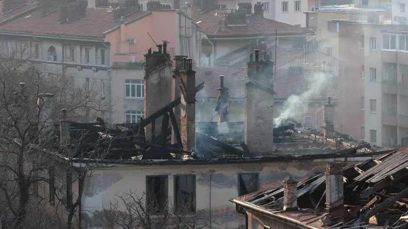 Il rudere: ciò che resta della struttura (foto e video Lasorte e Bruni)