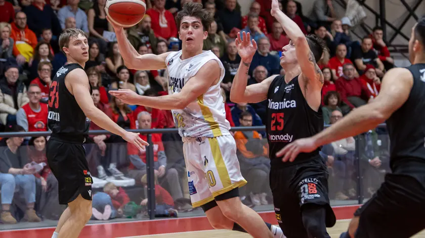 Matteo Rinaldin, playmaker della Pontoni Falconstar (Foto Dario Cechet)