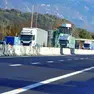 Il traffico di mezzi pesanti su un tratto della H4 verso Gorizia (Bumbaca)