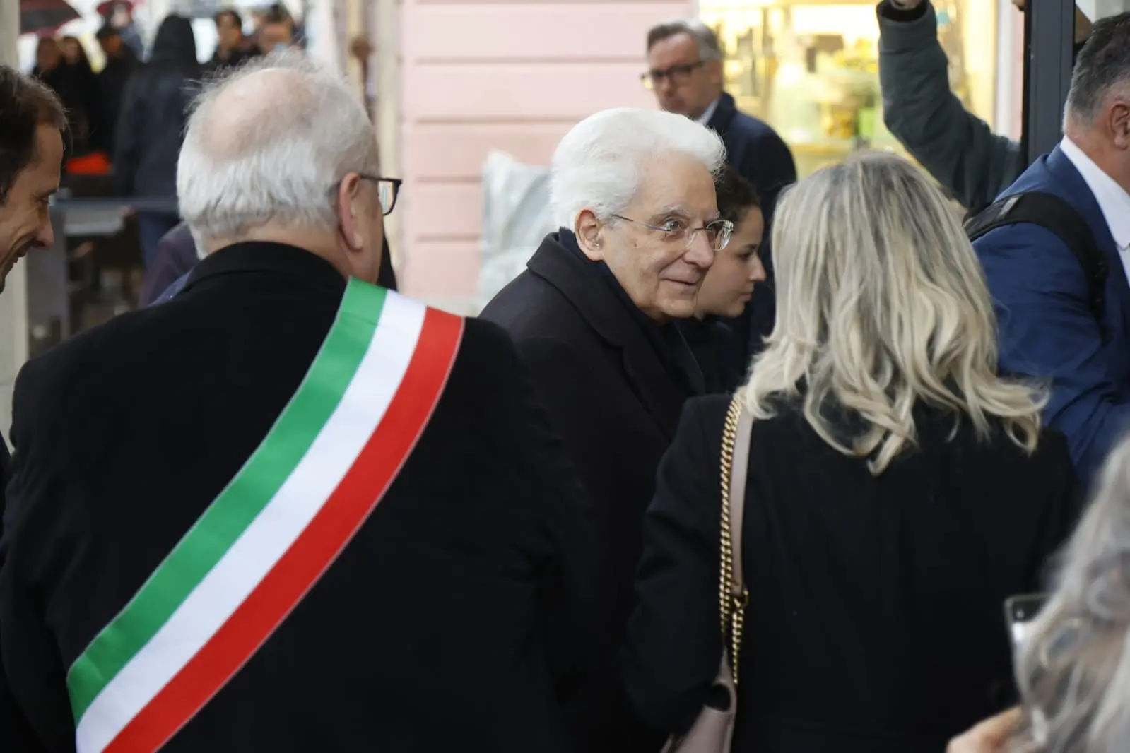 L'arrivo del presidente Sergio Mattarella a Gorizia (Foto Luca Zoch)