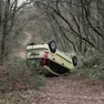 L'automobile uscita di strada a Conconello (Lasorte)